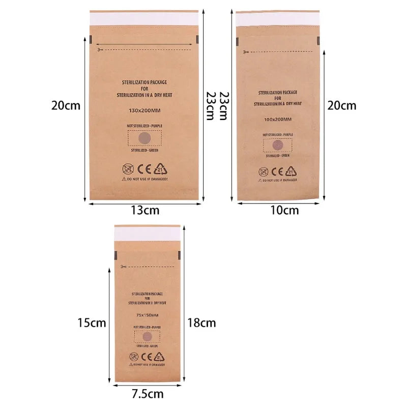 20pcs Self-Seal Nail Art Sterilization Pouches | Salon Tool Bags Nail Sterilization Pouches Babs