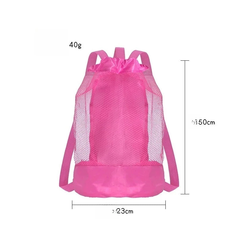 Mesh Travel Backpack Beach Bag Toiletry Pouch Compression Sack Mesh Travel Backpack Babs