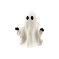 Resin Ghost Figurine – White Halloween Tabletop Ornament 15cm Halloween Figurine Babs White