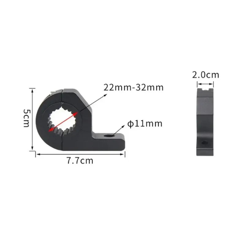 Motorcycle Headlight Mount Bracket – Adjustable 22-32mm Alloy Headlight Mount Bracket Babs