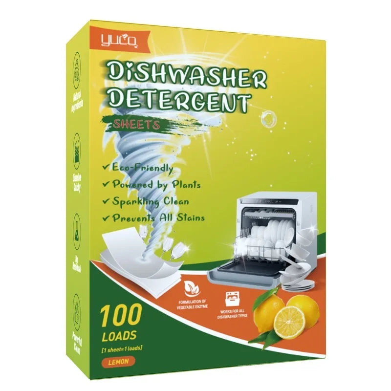 Dishwasher Cleaning Tablets 100-Pack – Brightening & Degreasing Dishwasher Cleaning Tablets Babs
