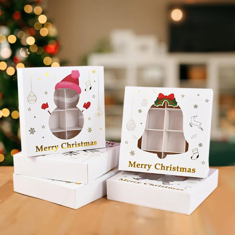 Christmas Candy Cookie Gift Boxes – Holiday Party Favors 1/6 Pcs Holiday Gift Boxes Babs