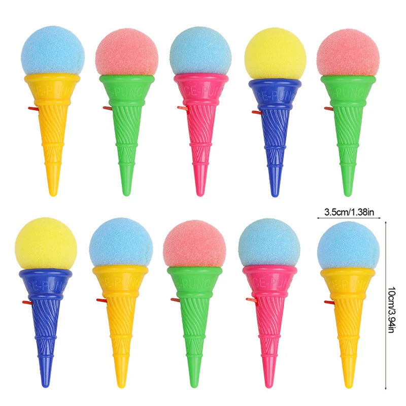 Mini Ice Cream Sponge Ball Shooter Toys – Kids Party Favors Kids Party Toy Babs