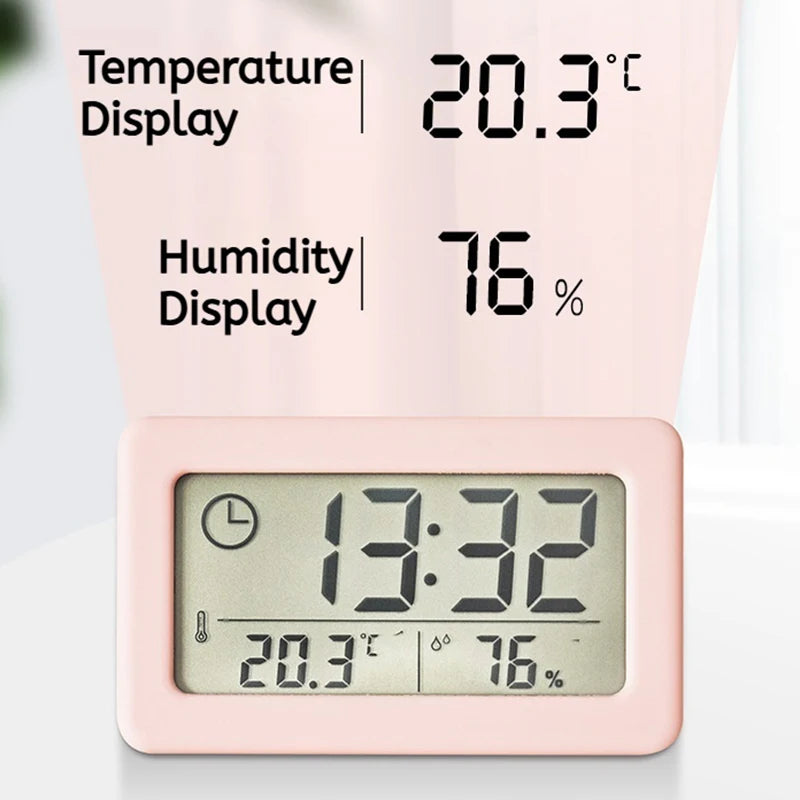 Mini Digital Clock Thermometer & Hygrometer – 12/24H NZ005 Digital Clock Hygrometer Babs