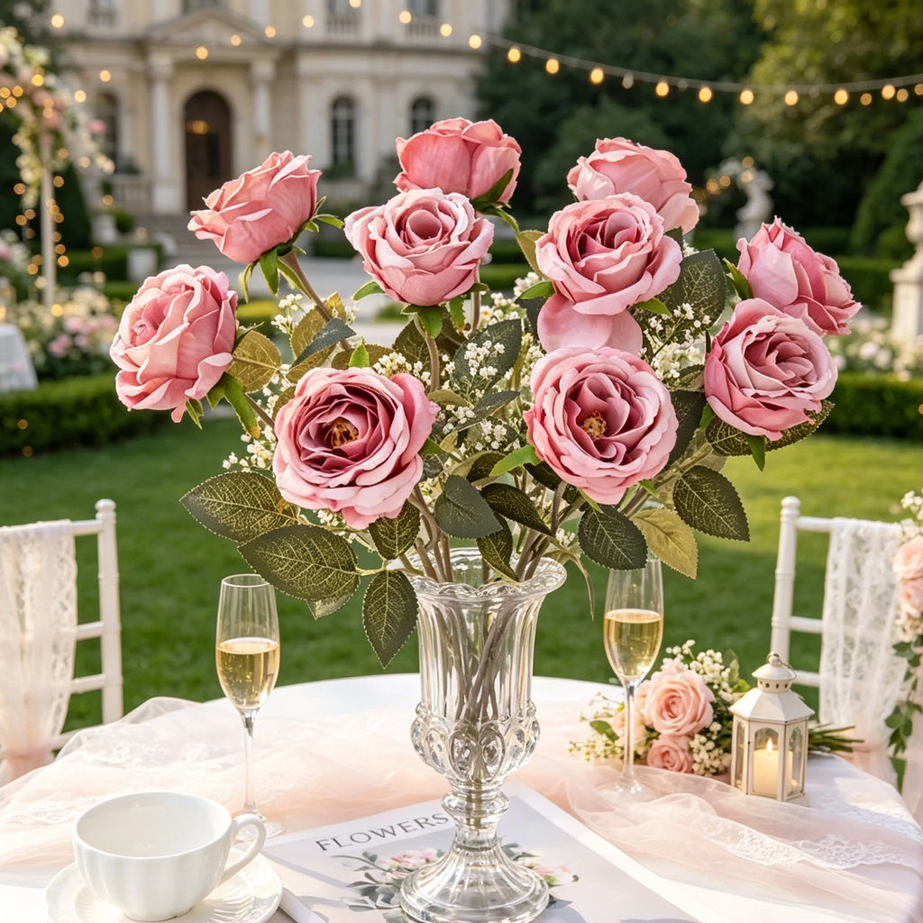 Artificial Silk Rose Bouquet | Wedding & Home Décor Flowers Artificial Silk Flowers Babs