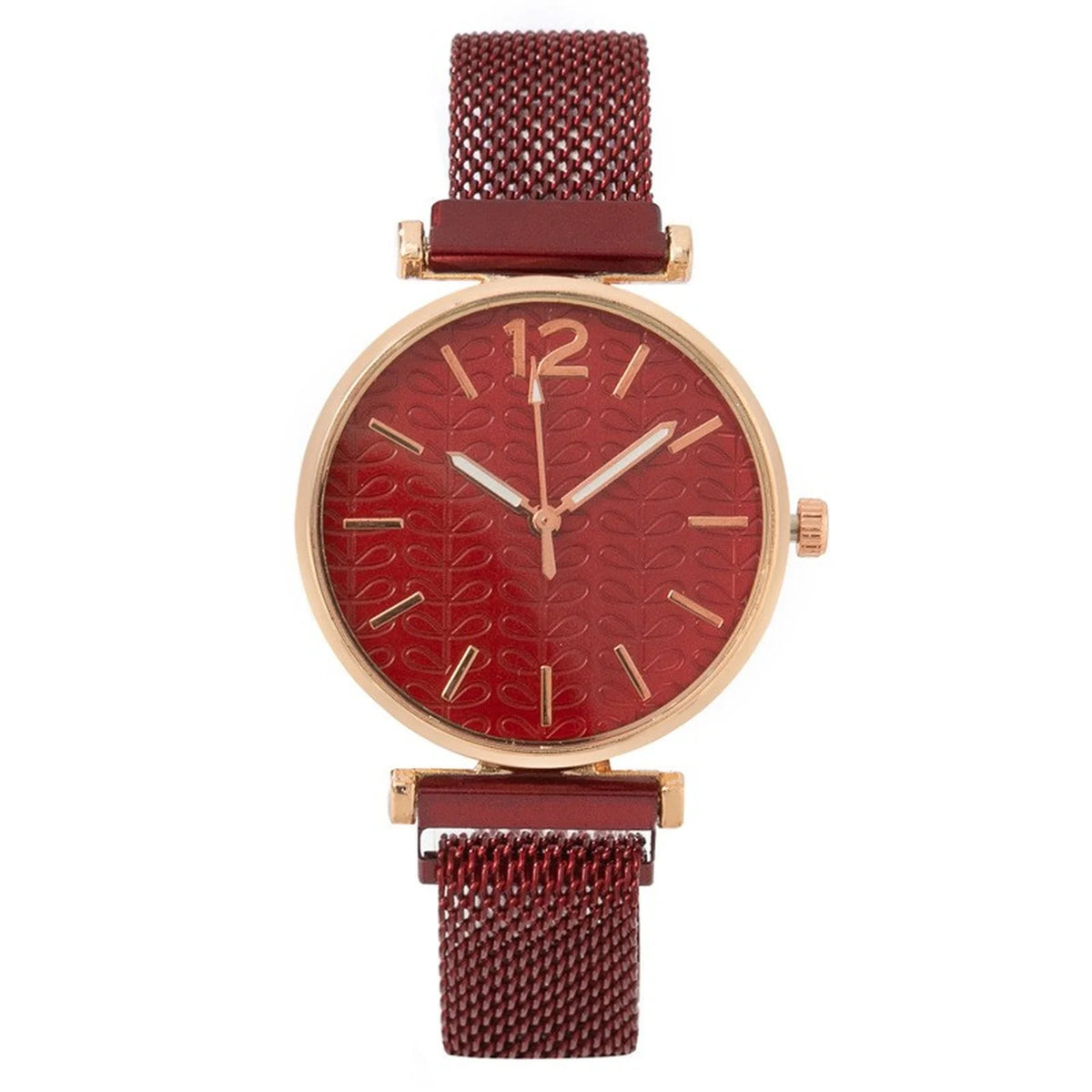 Women's Golden Vintage Quartz Wristwatch – Luxury Ladies Watch Ladies Fashion Watch Babs Red