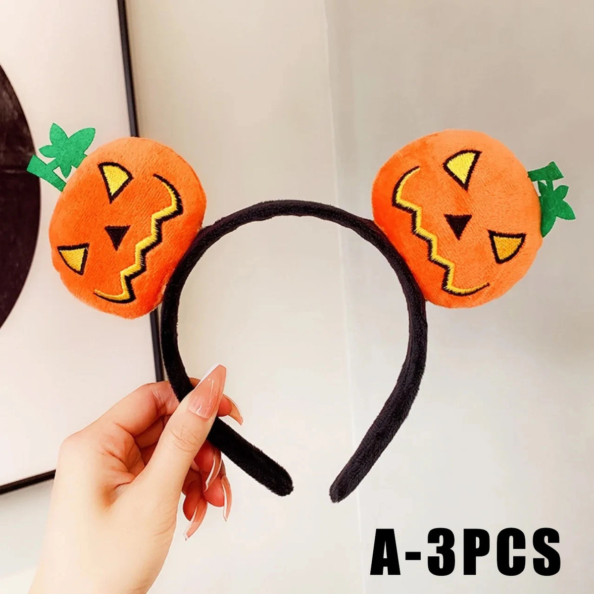 Devil Pumpkin Horn Headband – Halloween Costume Accessory Halloween Headband Babs A 3PCS