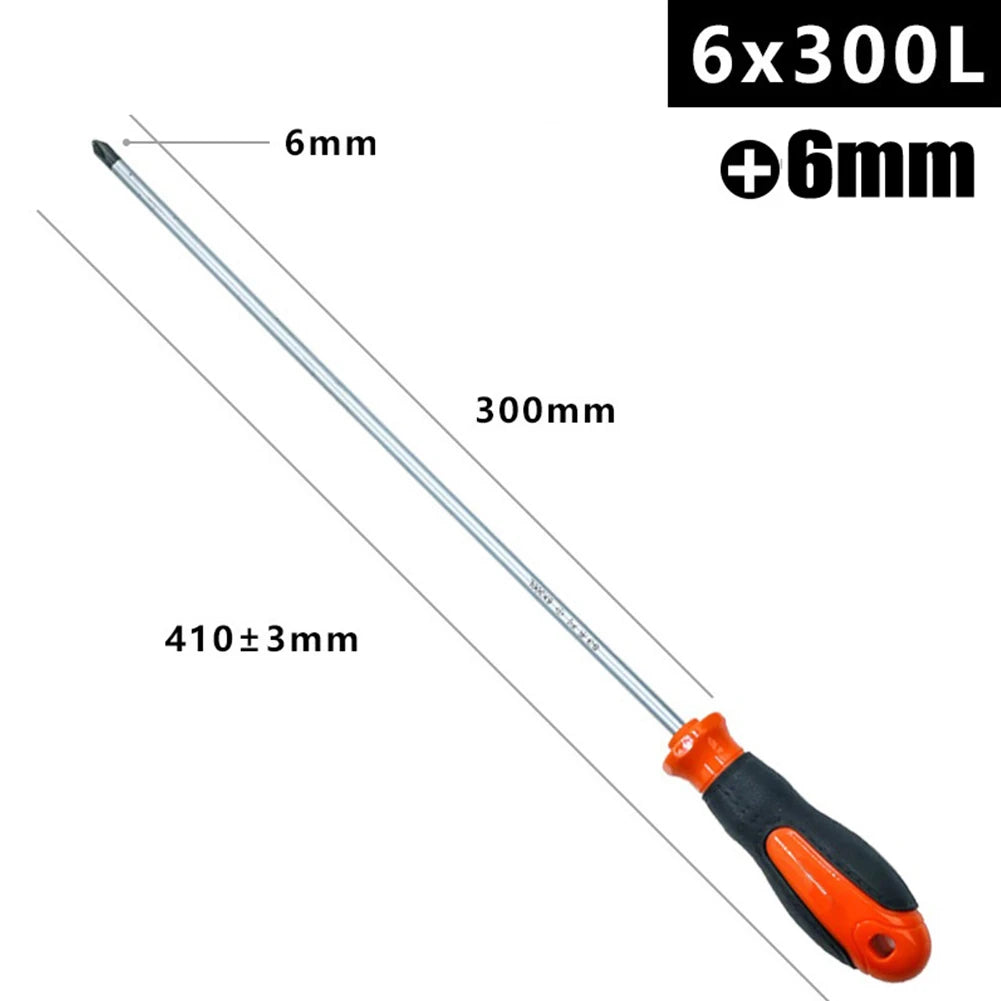 DAZZLEEX 12-Inch Extra Long Magnetic Screwdriver Set Extended Screwdriver Babs Cross