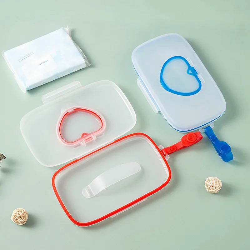 Portable Baby Wipe Dispenser – Refillable Travel Tissue Box Wipe Dispenser Case Babs
