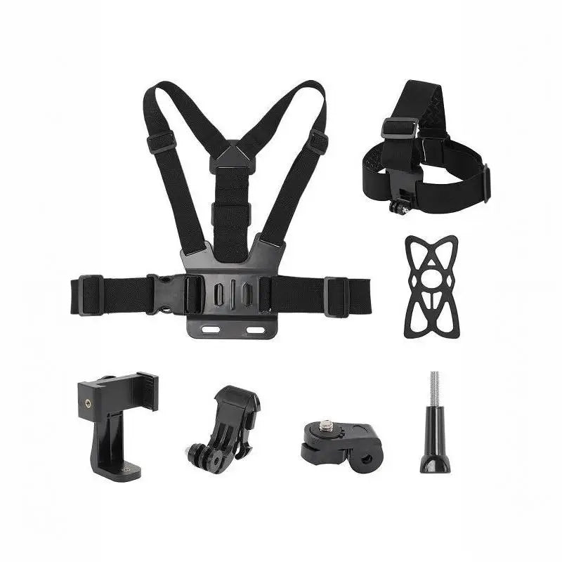 Chest Strap Mount Harness for Phone & Action Camera – 360° Camera Chest Mount Babs one size