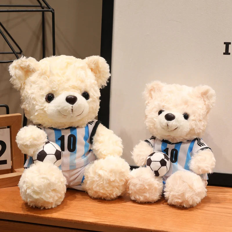 Soccer Fan Teddy Bear Plush Toy – Football Gift & Memorabilia Stuffed Plush Toy Babs