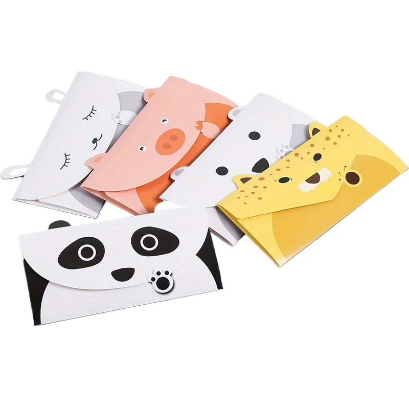 10pcs Cartoon Animal Greeting Cards with Envelopes | Party Invites Greeting Card Set Babs