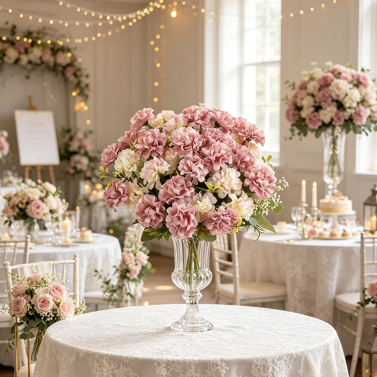 Artificial Silk Hydrangea Flowers – Wedding & Home Décor Artificial Silk Flowers Babs