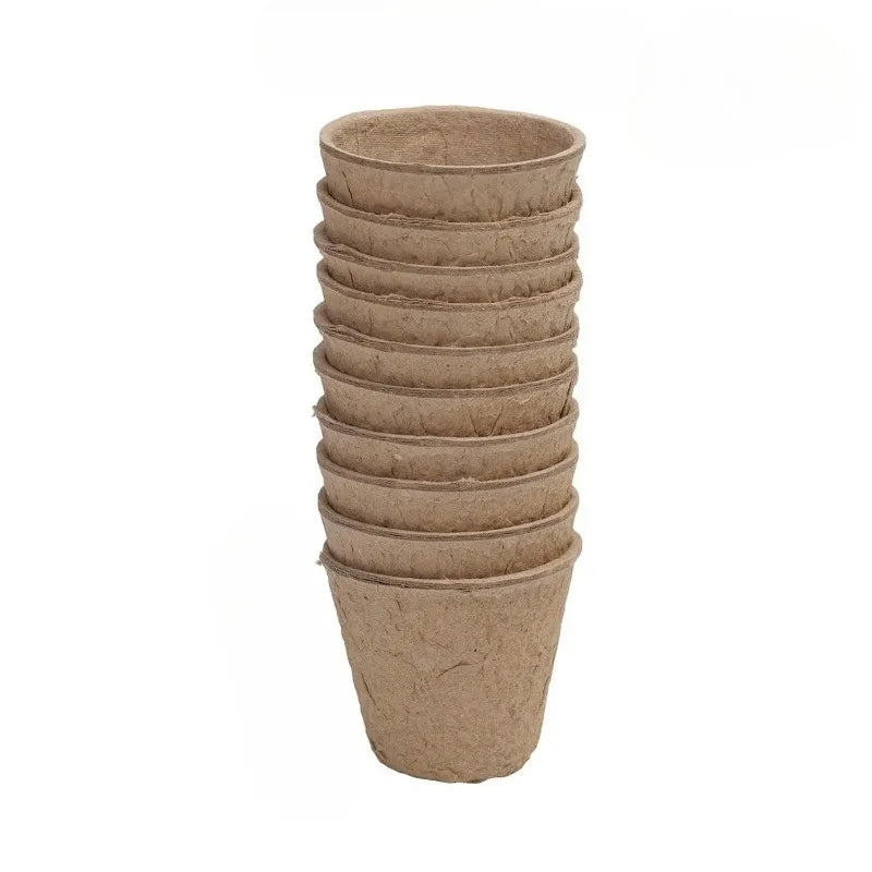 Biodegradable Peat Seed Starter Pots with Drainage | 20/40 Pack Seed Starter Pots Babs