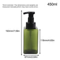 Foam Pump Soap Dispenser Bottle 250/450ml – Refillable Foam Pump Dispenser Babs Plastic 450ml Green