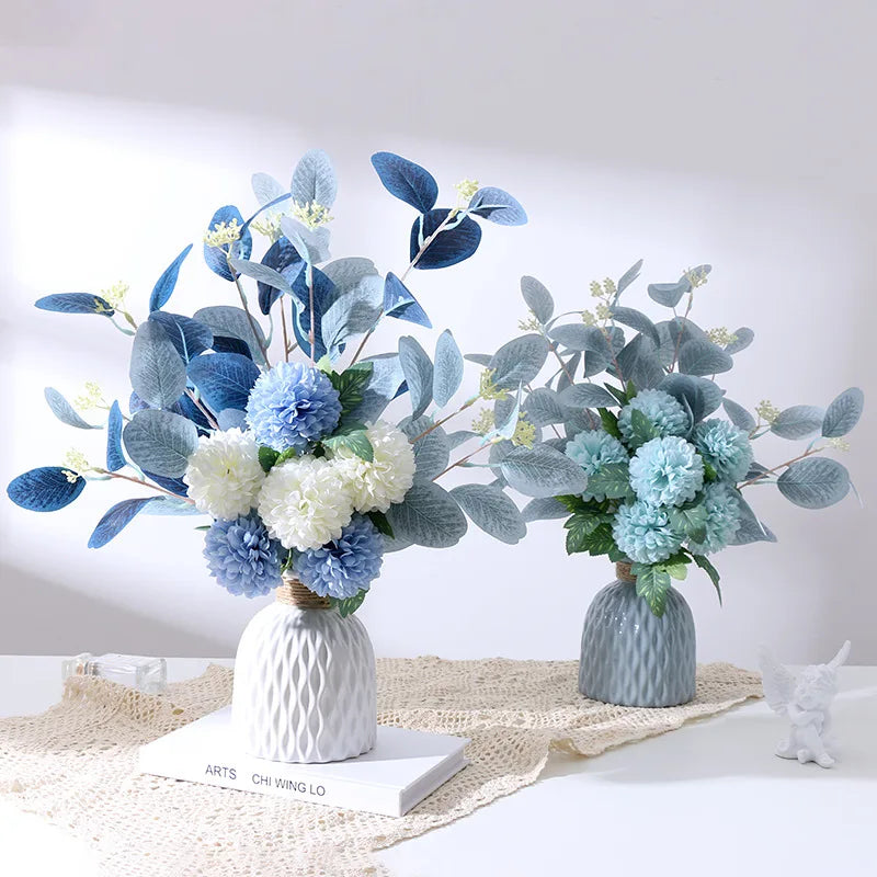 45cm Silk Artificial Chrysanthemum Bouquet | Home & Wedding Decor Artificial Flower Bouquet Babs