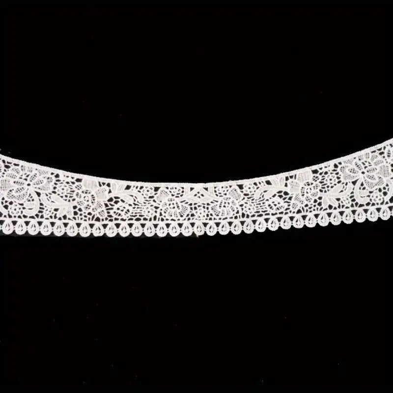 White Hollowed-Out Lace Collar – DIY Dress & Shirt Trim Lace Collar Trim Babs