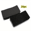 50-Pack Hook & Loop Self-Adhesive Tape – Non-Slip Fixer Hook & Loop Tape Babs 60mm Black-50pcs