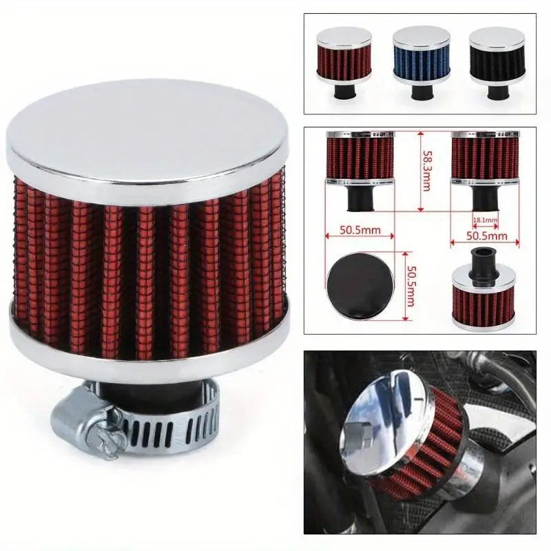 Universal 12mm Motorcycle Air Filter – High Flow Breather Motorcycle Air Filter Babs