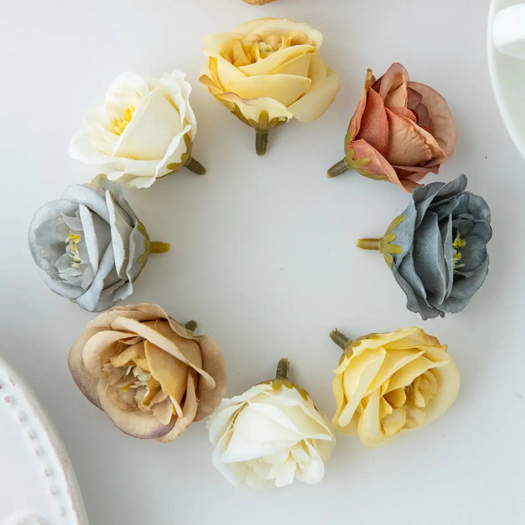 Artificial Rose Heads 20/40pcs – Wedding & Home Décor DIY Artificial Flower Heads Babs