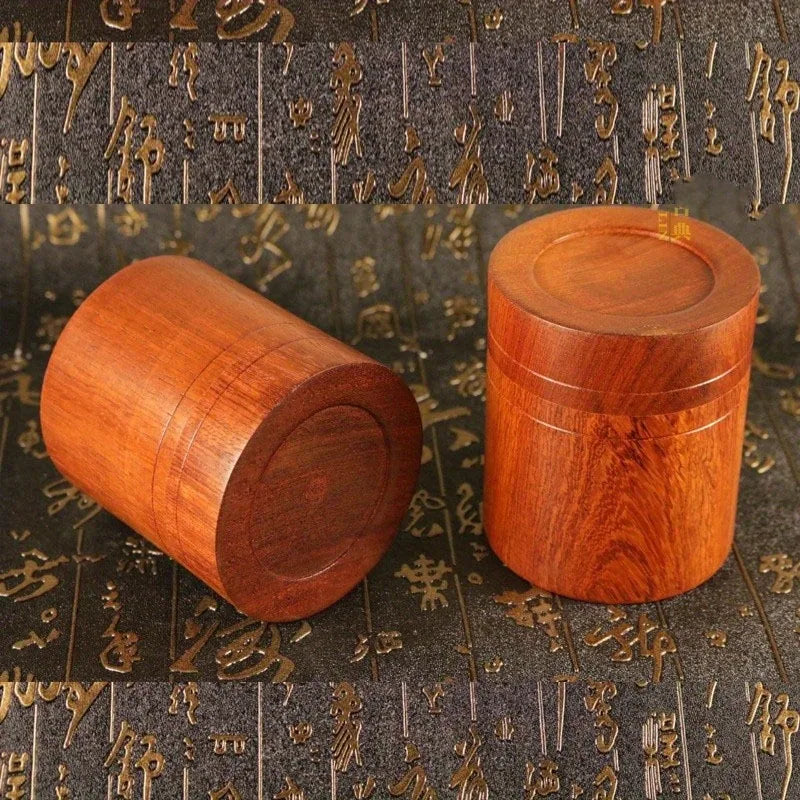 Rosewood Wooden Jar – Multipurpose Tea & Spice Canister Wooden Storage Jar Babs