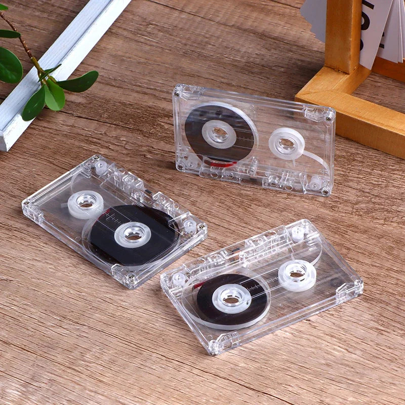Blank Cassette Tape 45/60/90 Min with Clear Storage Case Blank Cassette Tape Babs