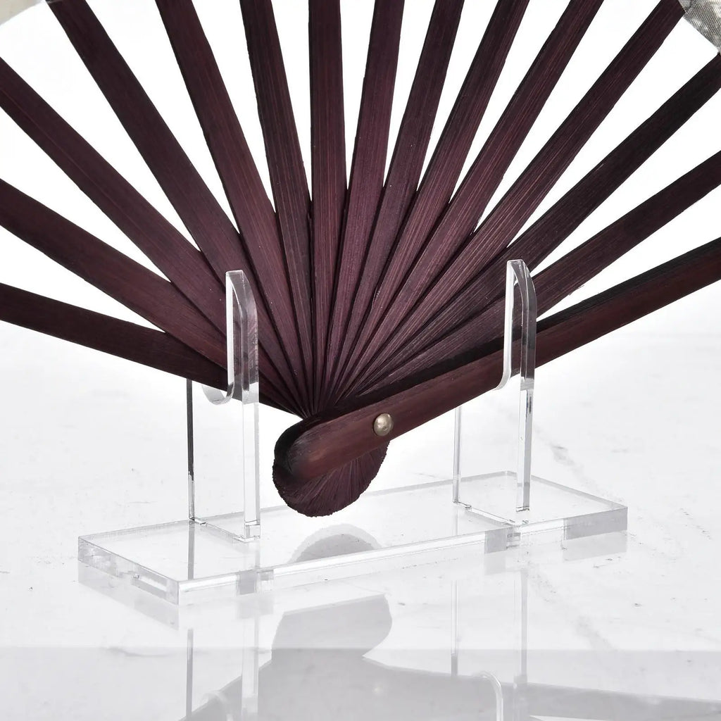 Acrylic Hand Fan Display Stand – Clear Folding Fan Holder Fan Display Stand Babs