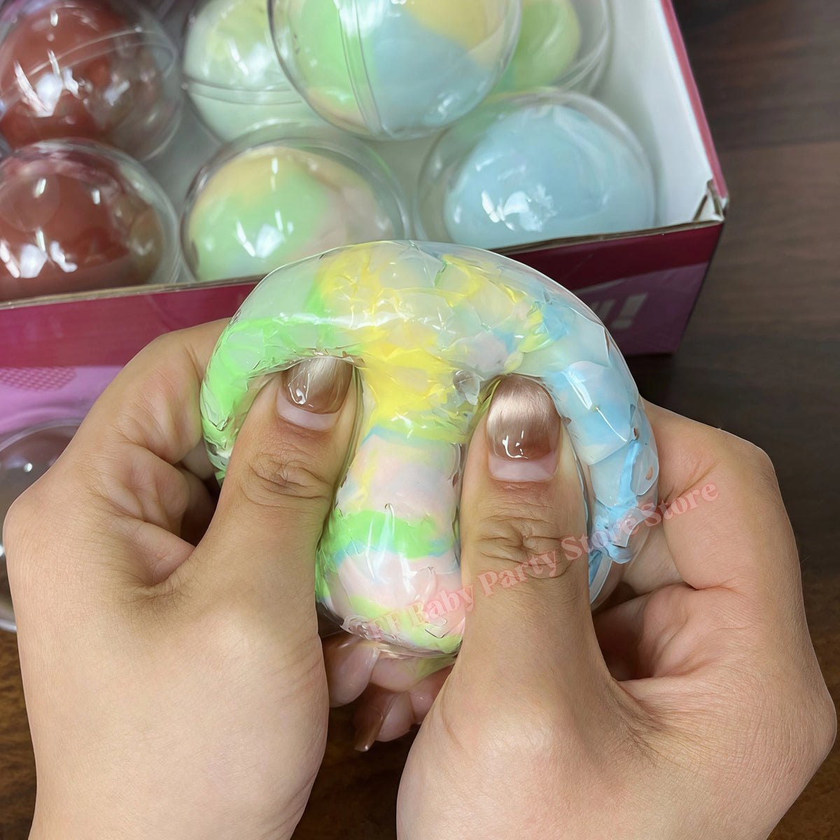 Squishy Sensory Fidget Balls – Chocolate, Matcha & Macaron Squishy Fidget Toy Babs 1pc