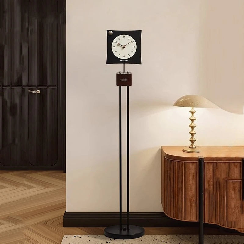 Luxury Nordic Floor Clock – Modern Metal & Acrylic Home Decor Floor Clock Babs