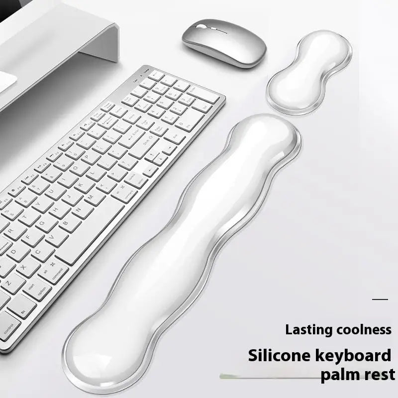 Silicone Mouse Pad with Wrist & Keyboard Rest | Anti-Slip Silicone Mouse Pad Babs