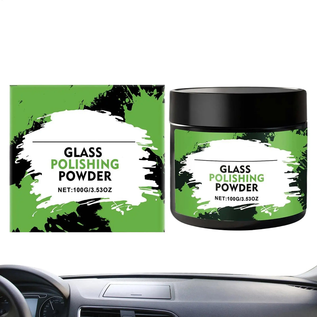 Glass Polishing Powder – Windshield & Window Scratch Restorer Glass Polishing Powder Babs