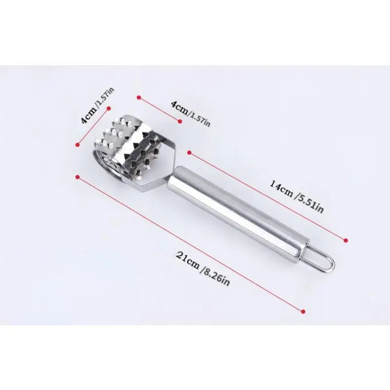 Stainless Steel Roller Meat Tenderizer | BBQ Kitchen Tool Meat Tenderizer Babs
