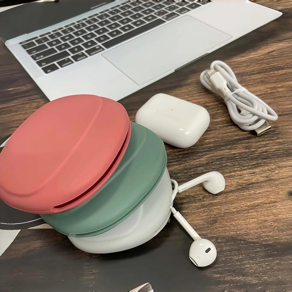 Silicone Earphone Case Waterproof Cable Organizer Mini Pouch Earphone Case Babs