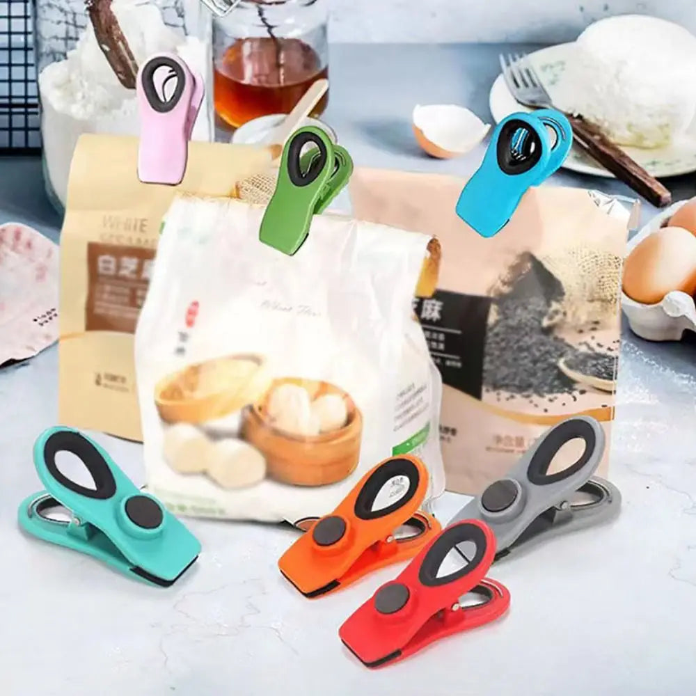 Magnetic Refrigerator Clip – Food-Grade Bag Sealer & Memo Clip Magnetic Bag Clip Babs