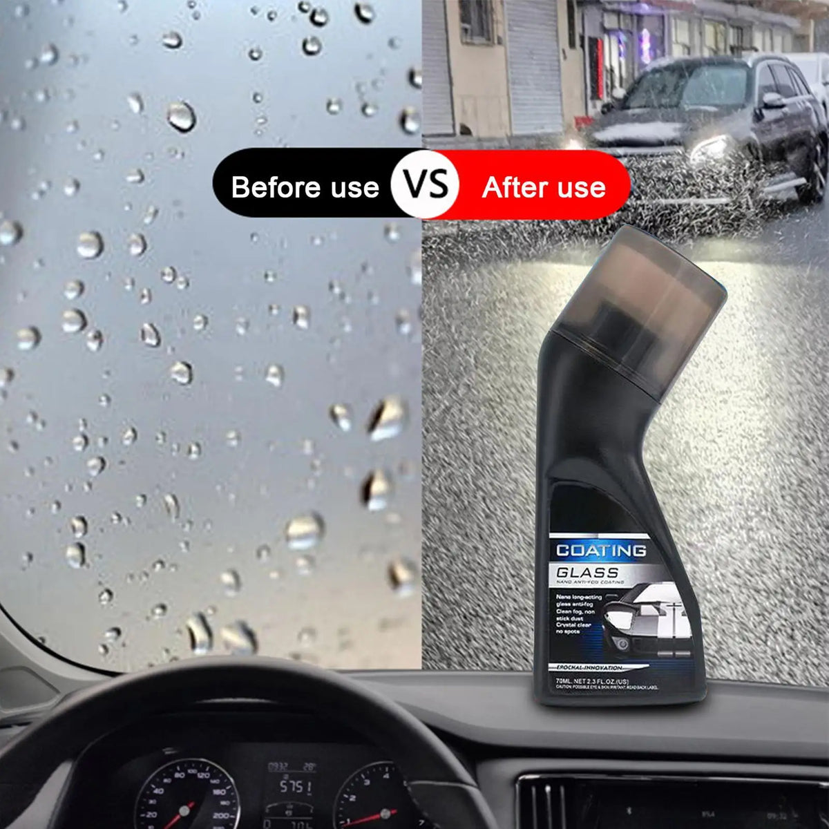90ml Car Anti-Fog Spray – Windshield Glass Coating Defogger Car Anti-Fog Spray Babs