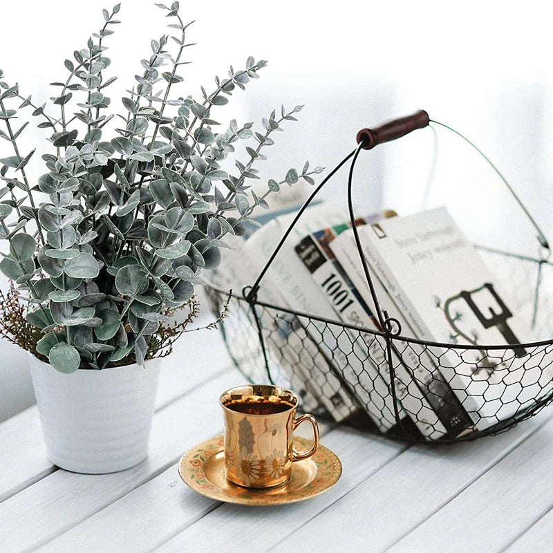 Artificial Eucalyptus Leaves 10/20/50pcs – Faux Plant Décor Artificial Plant Stems Babs