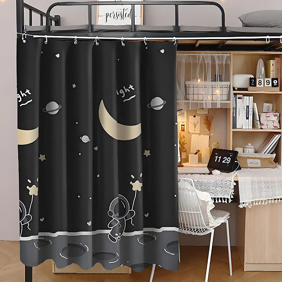 Astronaut Blackout Bed Curtain – Bunk & Dorm Privacy Curtain Bed Privacy Curtain Babs