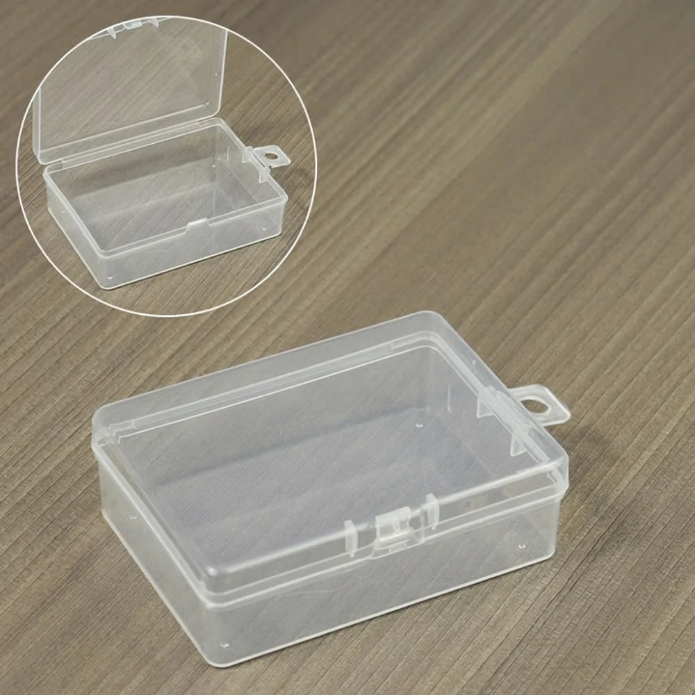 Mini Transparent Flip-Cover Storage Box – Jewelry & Craft Plastic Storage Box Babs Style C