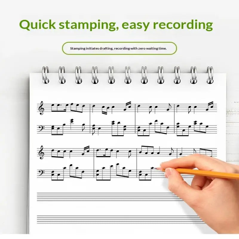 Music Staff 5-Line Roller Stamp | Teaching & Notation Tool Music Staff Stamp Babs