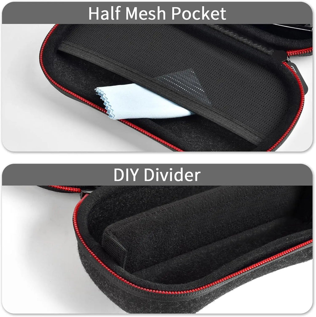 Double Sunglasses Case – Hard Shell Dual Eyeglass Organizer Eyeglass Storage Case Babs