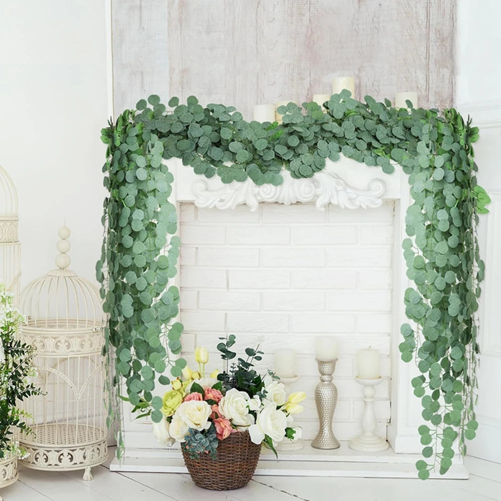 Artificial Eucalyptus Ivy Vine 200CM – Wedding & Home Decor Artificial Vine Garland Babs