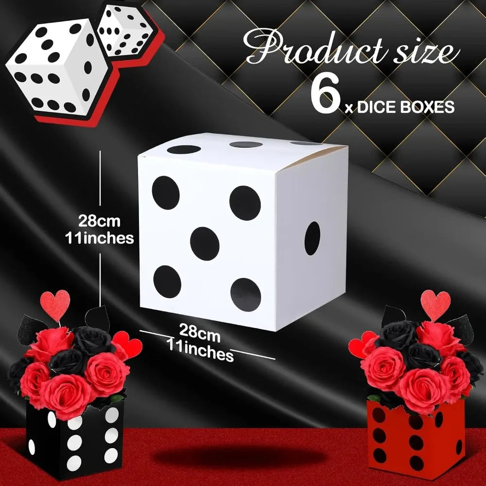 28CM Jumbo Dice Gift Box – Party Photo Prop & Game Decoration Party Photo Prop Babs