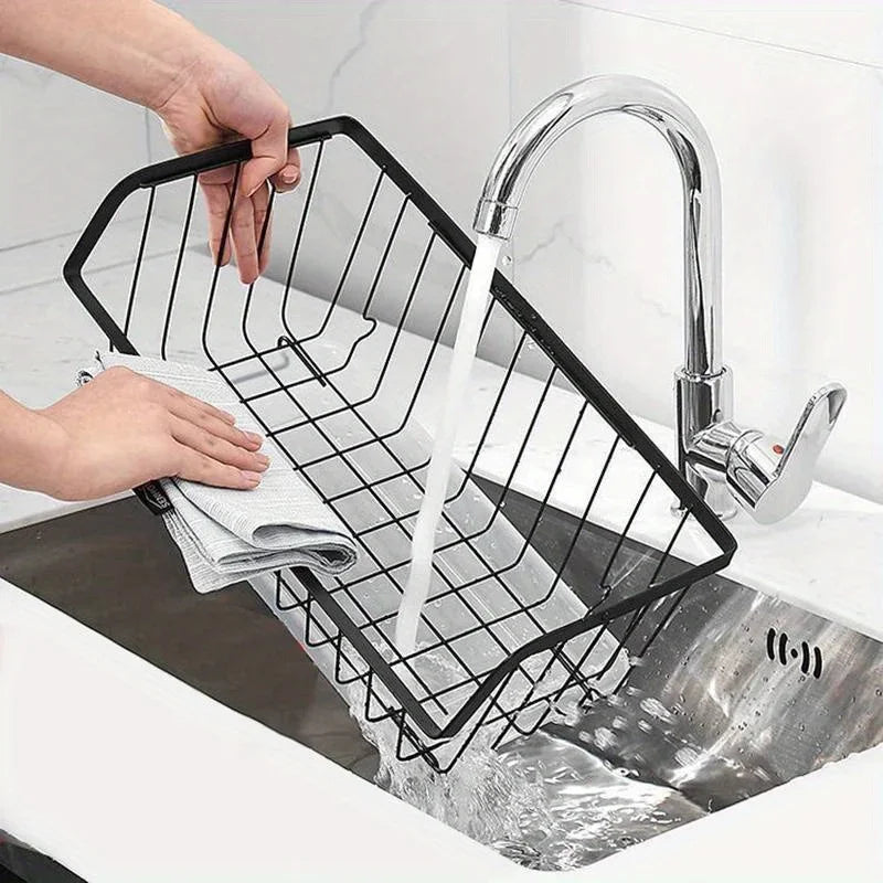 Wall-Mounted Stainless Steel Kitchen Storage & Drain Basket Kitchen Storage Basket Babs