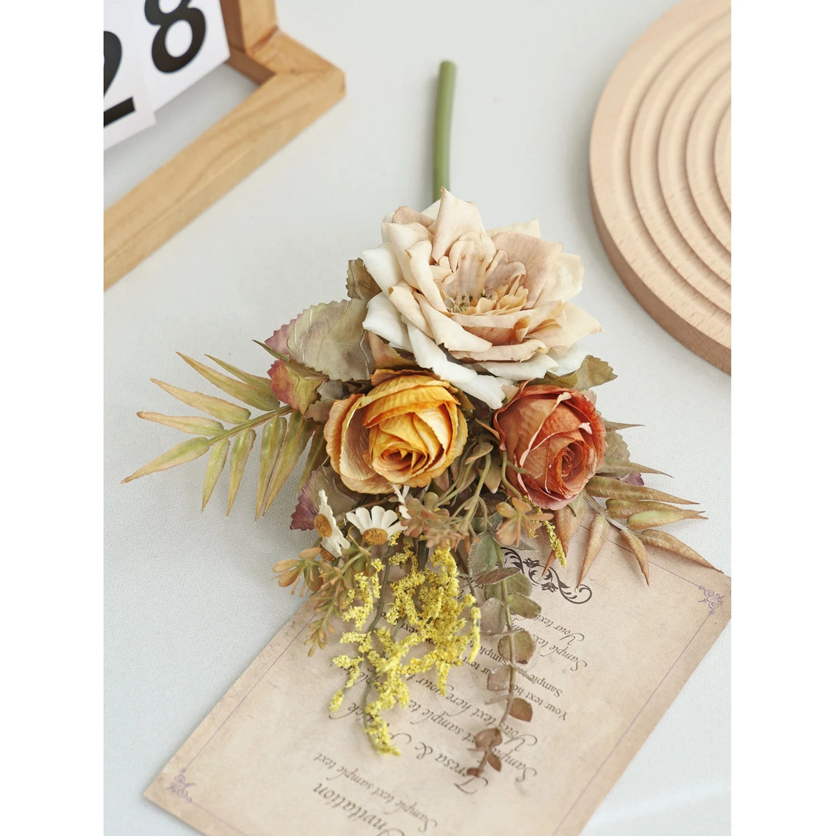 Artificial Silk Peony Rose Bouquet – Wedding & Home Décor Artificial Flower Bouquet Babs