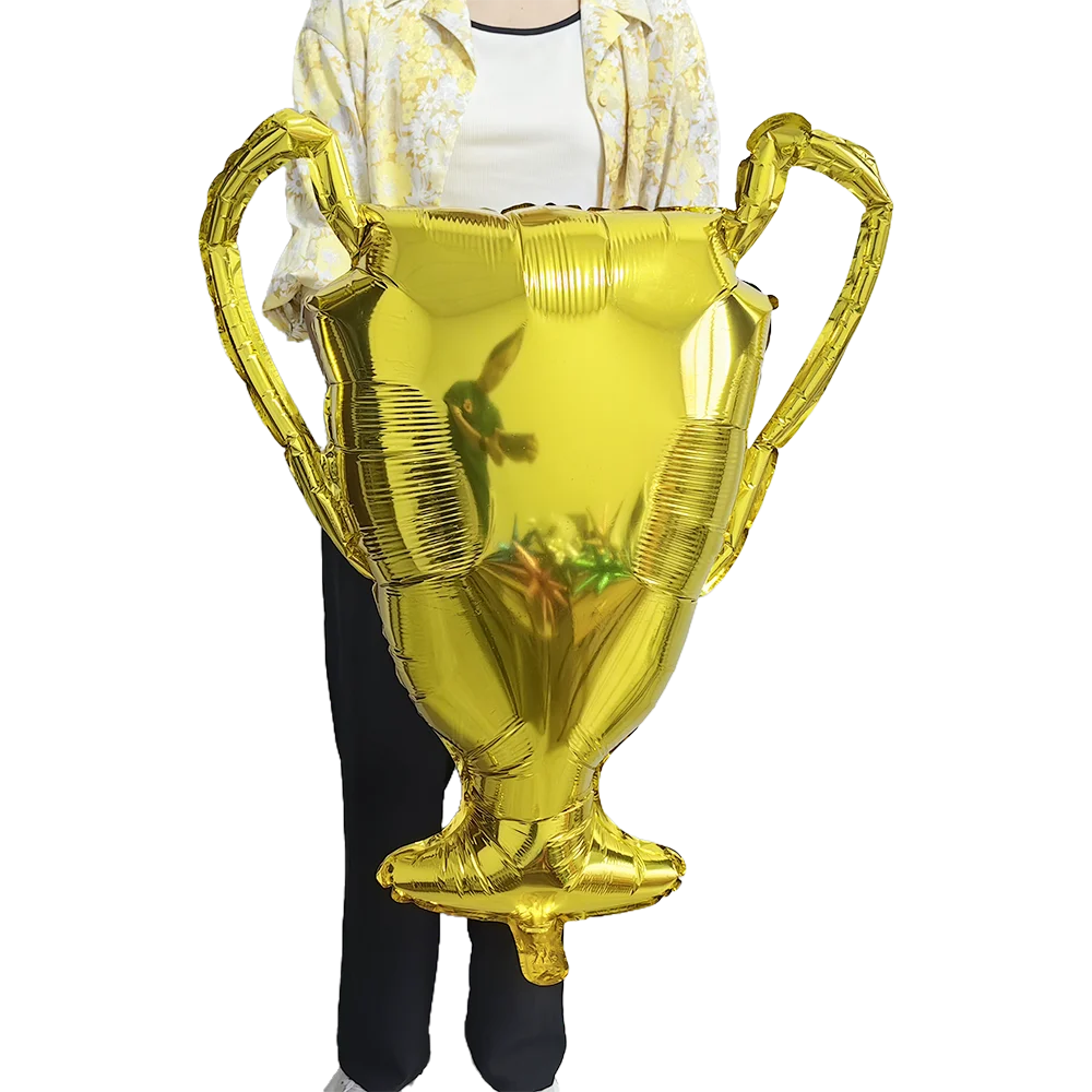 Gold Champion Trophy Foil Balloons – 3-Piece Party Set Foil Party Balloons Babs