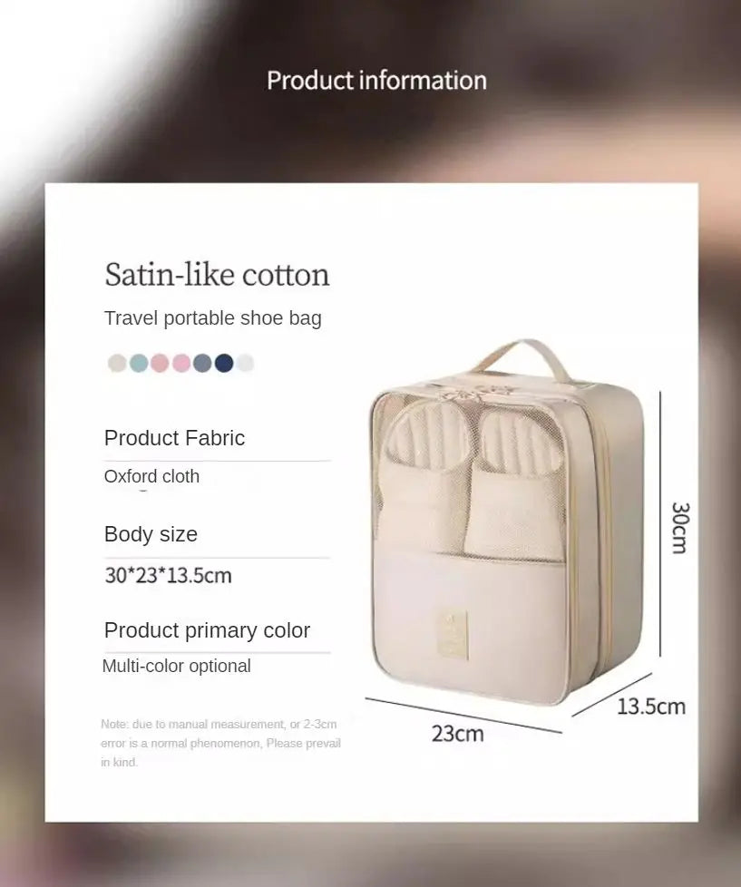 Travel Shoe Bag – Breathable Mesh, Dustproof, 2-3 Pairs Travel Shoe Bag Babs