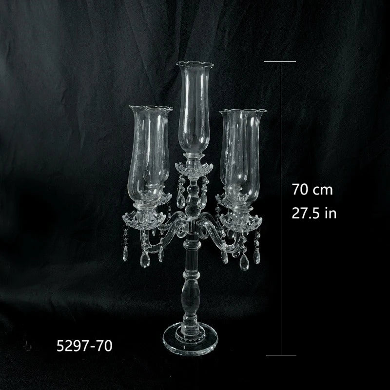 Crystal Candlestick Holder – Elegant Luxury Wedding Decor Crystal Candle Holder Babs 5297-70CM