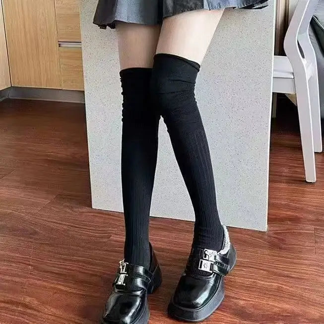 Women's Knee High Thigh High Tube Socks – Cotton Blend Knee High Socks Babs