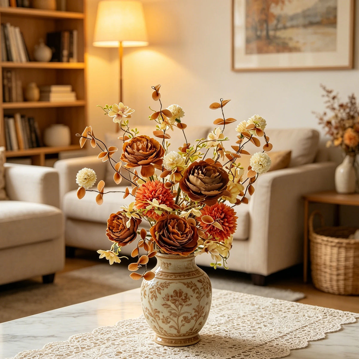 Artificial Silk Rose Bouquet – Wedding & Home Floral Decor Artificial Silk Flowers Babs