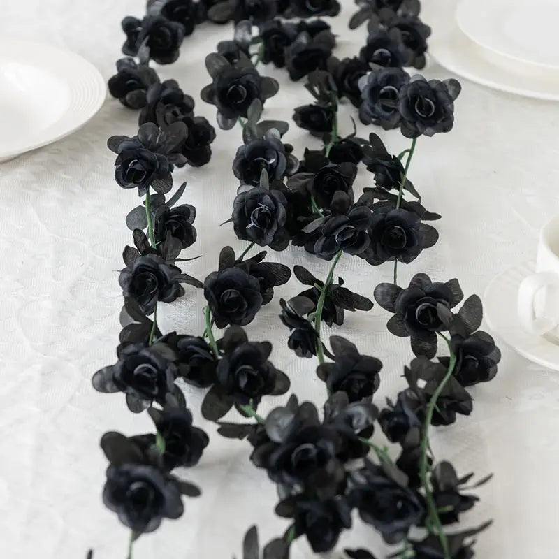 Artificial Silk Rose Garland – Wedding Wreath & Home Decor